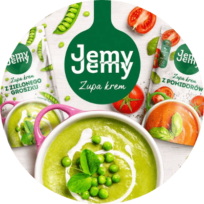 Zaledwie w rok od swojego debiutu, marka JemyJemy została liderem rynku zup ambientowych w Polsce.
