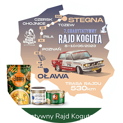 The charity Rooster Rally (Rajd Koguta) is an exceptional and unique automotive event, that, for the seventh time